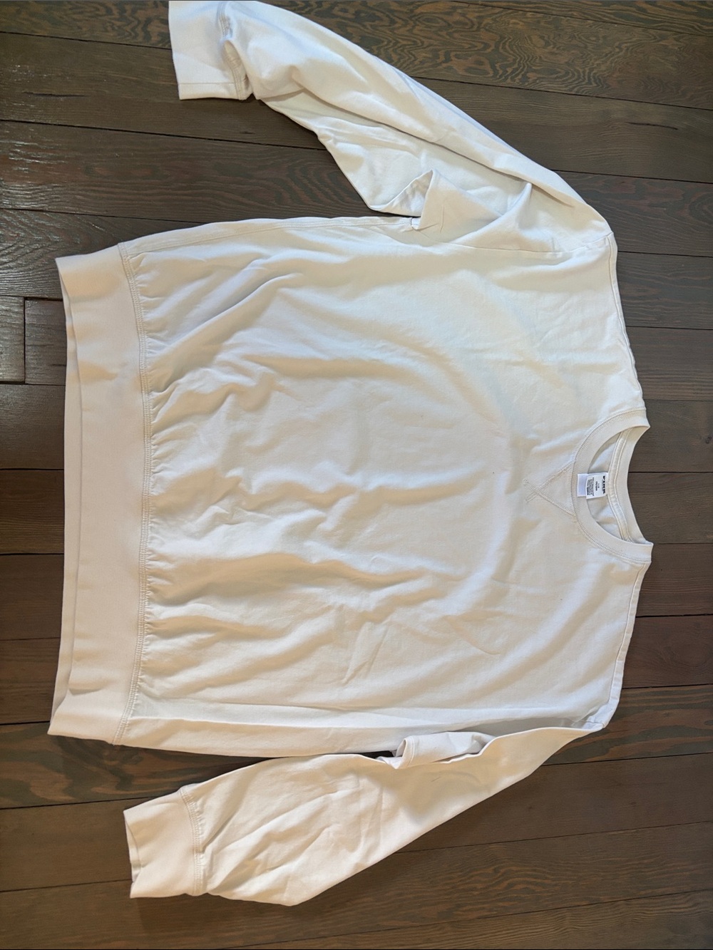 Pink Classic Off White Crewneck Long sleeve tee